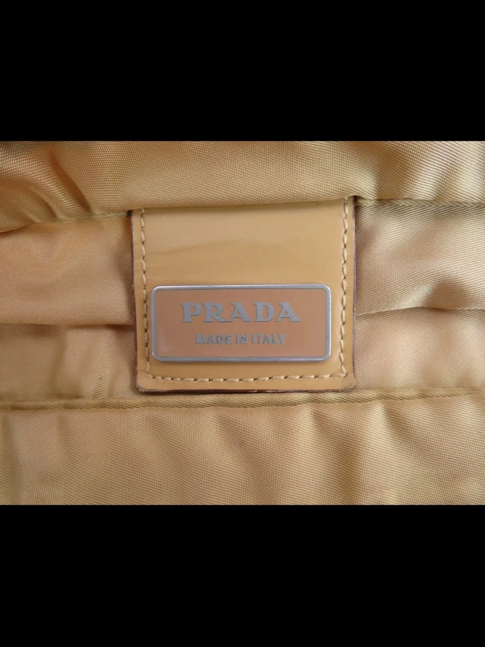 Prada Yellow Nylon Messenger Bag Unisex